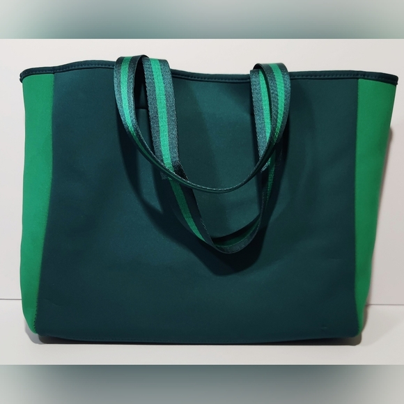 Somersalt Handbags - SummerSalt 2 Tone Green Neoprene Tote Bag Double Handle Yoga Gymnastics Workout